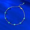 Zhuozhifan 2025 S925 Silver Para Color Bubble Bracelet-Anklet, Trendy & Versatile Summer Jewelry.