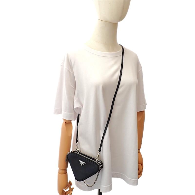 Prada 1NR015 2WAY Bag Black Safiano Women