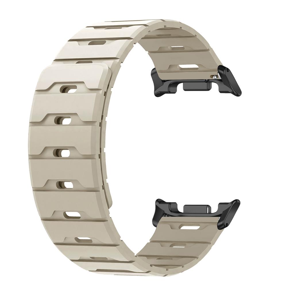 Magnetiskt Band För Samsung Galaxy Watch 8/8classic Ultra 2025/7 47mm Tvåfärgat Silikonband För Galaxy Justerbart Sportarmband