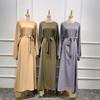 Loriya Basic Plus Size Solid Color Long Robe Dress LR363 Extra Large