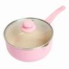 Custom Aluminum Saucepan Non-stick Coating Marble Induction Base Fry Pan Milk Pots Pans Cooking Pot Kitchen Cookware