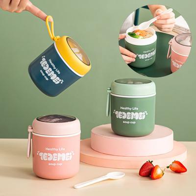 1 Set 510 ml Suppenbecher, gute Abdichtung, auslaufsicher, tragbarer Frühstücks-Müslibehälter mit Schaufel, täglich
