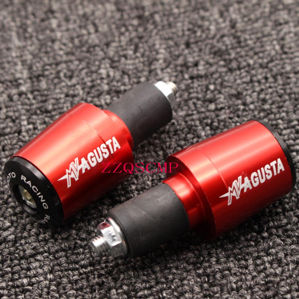 CNC 22MM Handlebar Grips Handle Bar Cap End Plugs For MV AGUSTA F4R 2012-2014 Brutale 675 2012-2014 Brutal 800 2013-2015
