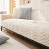 Plush Sofa Cushion Winter Warm Thick Lambskin Blanket Cushion Non-Slip Sofa Cover Winter Backrest Towel