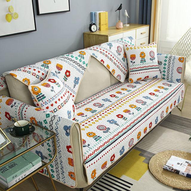 

Jacquard Sofa Cover High High-grade Non -Slip Couch Cushion Sofa Towel Universal Living Room Sofa Furniture Dust -Proof Decoration Non -Fading 45x45 Pillowcase1