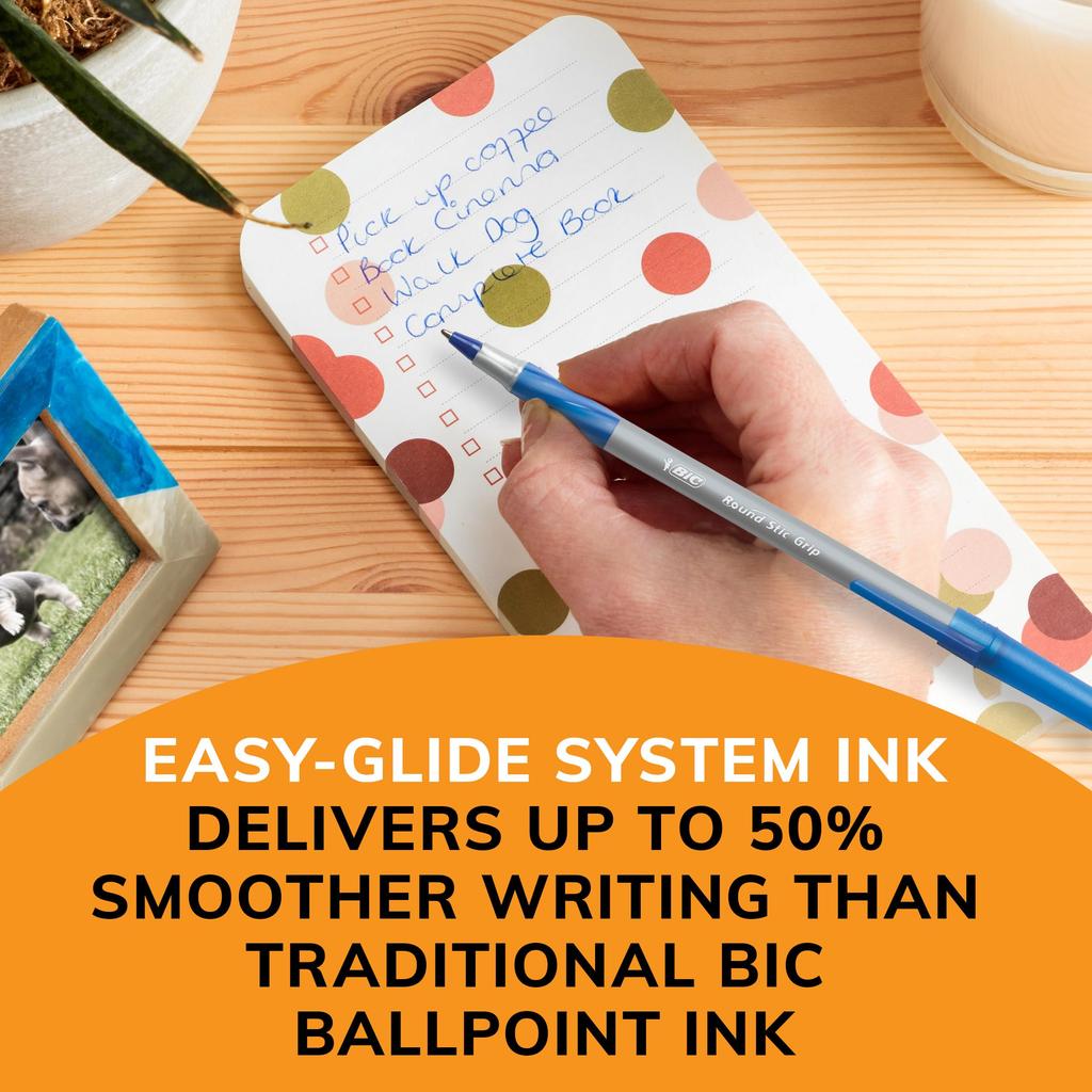 Ultra Round Stic Grip Ballpoint Stick Green Dozen Pen, Ink, Medium, (item)