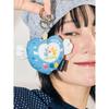 CHOCHOU WING HEART PIXEL KEY RING [ANGEL SKY]