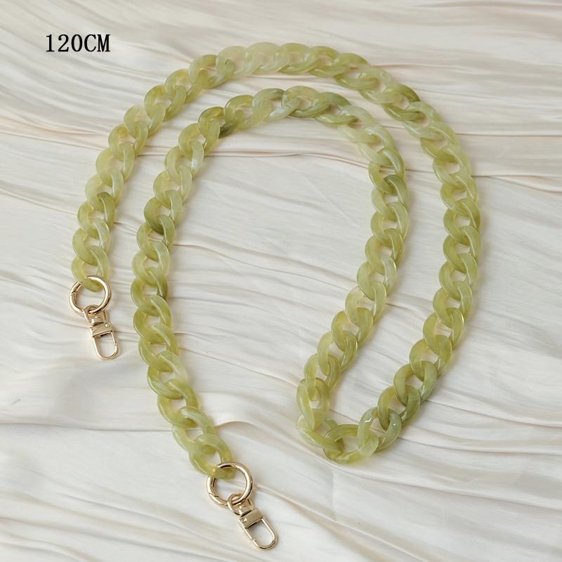 New Phone Accessory Detachable Parts Chain Orange Green Crossbody Resin Luxury Strap Phone Case Chains Acrylic Shoulder Lanyard Hanging Chain