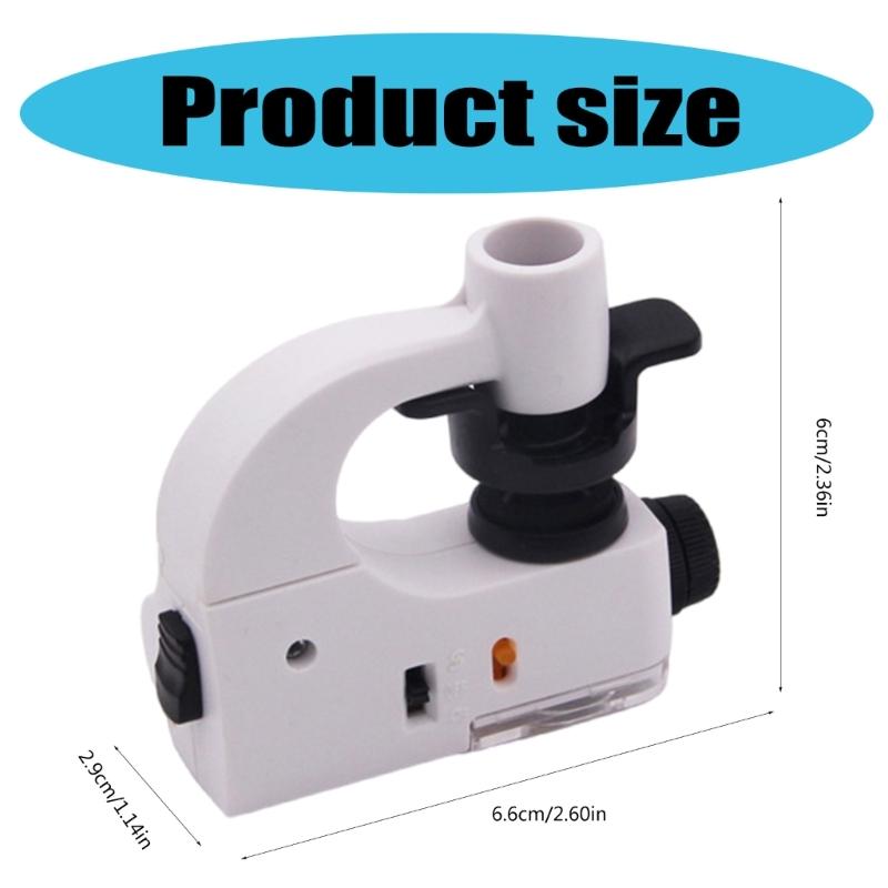 60X Magnification Jewelry Gemstones  Loupes with LED Light Magnifier Lens for Professional Inspection Detailed Observation