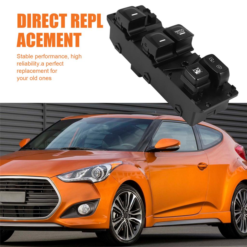 Car Left Side Master Power Window Switch for Hyundai Veloster 1.6L 2012-2017 93570-2V015-4X