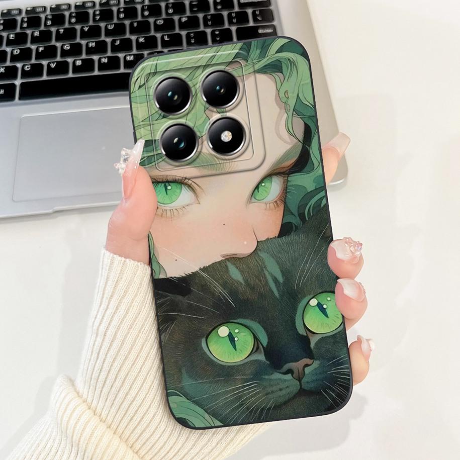 For Xiaomi 14T Pro Case For Xiaomi 14T Phone Case Cute Panda Rabbit Luxury TPU Protective Skin Cover For Xiaomi Mi 14T Pro Coque