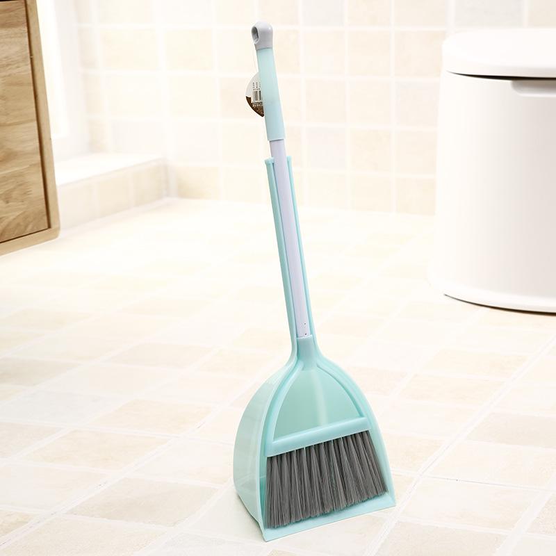Kids' Mini Cleaning Set: Broom, Dustpan & Mop Toy for Playhouse or Kindergarten