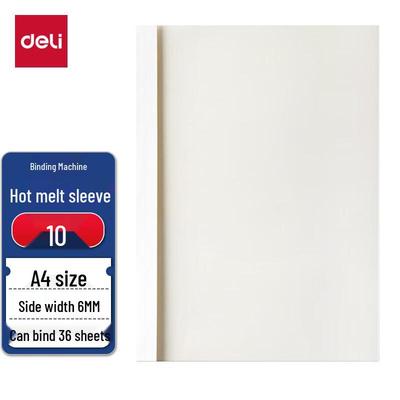 Deli 3867 A4 Thermal Binding Covers (10-Pack) CN Plug (adapter Included)