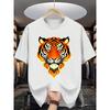 Summer Men's Fashion Pattern Short Sleeve T-Shirt with Letter Print