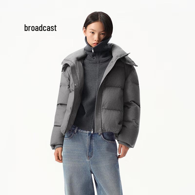 

Broadcast Women s Windproof Short Stand-Collar Down Jacket XS