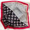 Internet Celebrity Live Stream with Goods Silk Scarf Women's New Versatile Decorative Scarf Simulation Silk Scarf Small Square Scarf 71cm Shawl Women