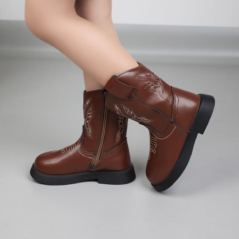 Новые высокие сапоги для мальчиков и девочек на осень и зиму 26 чёрный — фото 7