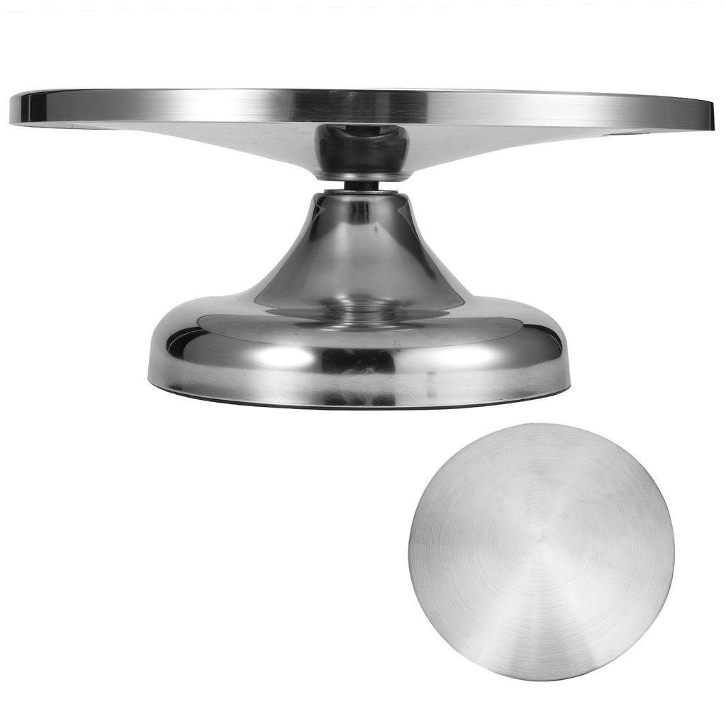 304 Stainless Steel Revolving Cake Base Stand Turntable Kitchen Baking Accessory 30cm