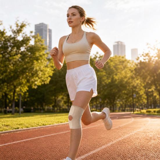 Knee Support Brace for Men Women, Breathable Running Sports Knee Compression Sleeve, Workout Knee Wrap for Meniscus Tear, Arthritis Pain Relief