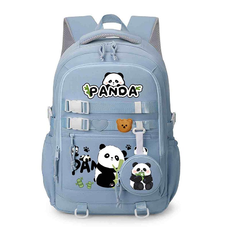 Panda Huahua 2025 New Cute Children's Schoolbag Cross-border Large-capacity Primary and Secondary School Students Lightweight Spine Protection