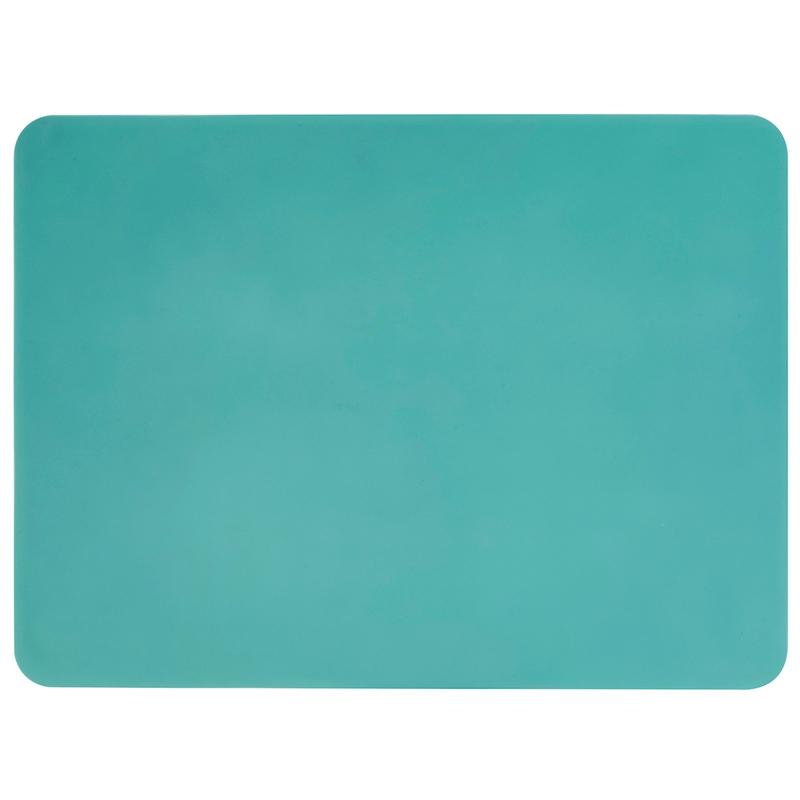 

НОВЫЙ силиконовый водонепроницаемый коврик для стола, теплоизоляция, противоскользящий, моющийся, прочный, для кухни, столовой 40x30cm зелёный