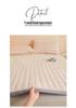 Soft Padded Winter Coral Fleece Mattress Pad with Plush Velvet Quilted Cover