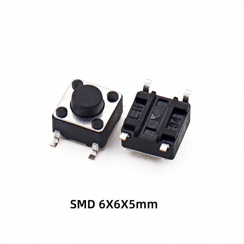 20PCS Micro Tact Push Button Switch 2X4 3X4 3X6 4X4 4.5X4.5 6X6 12X12 DIP SMD Side 2*4 3*4*2.5mm Tactile Tact Key Buttons Switch