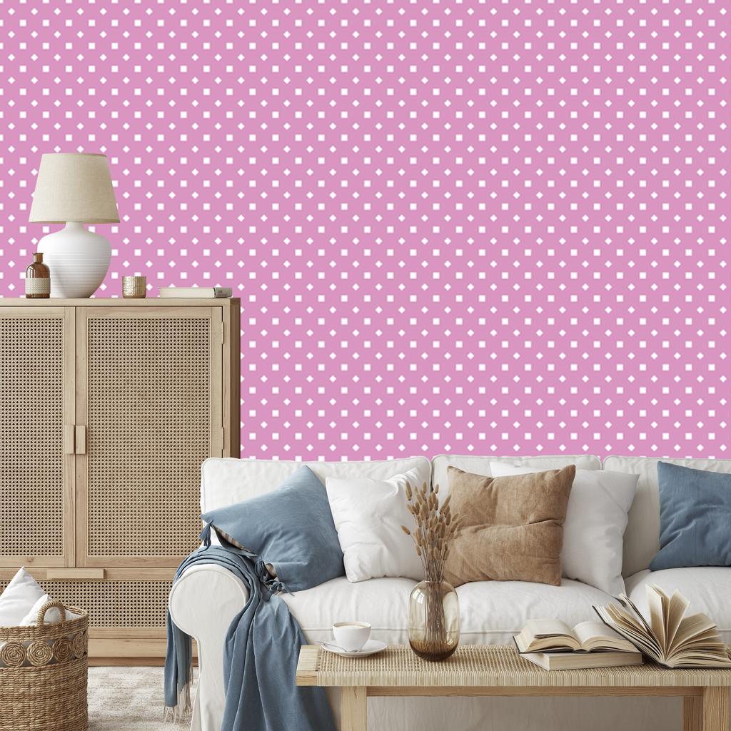 Soft Dots Wallpaper, Powder Pink for Living Room and Bedroom 50x1000
