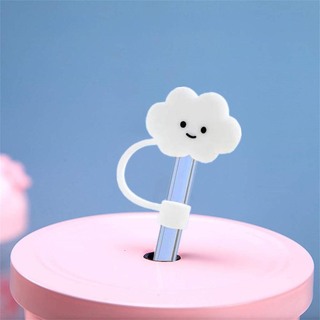 1Pcs Straw Tips Cover Straw Covers Cap For Reusable Straws Cloud Shape Straw Protector