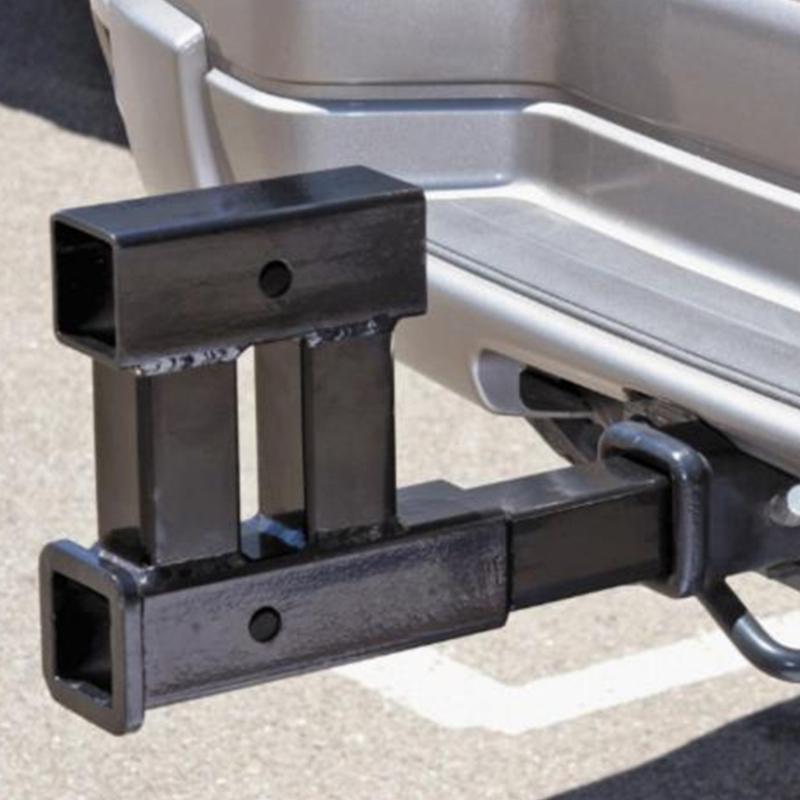 Double Hitch Elevator Adapter Hard Trailer Hitch Extender System Double Function Hitch Extension Easy To Use for Trailer