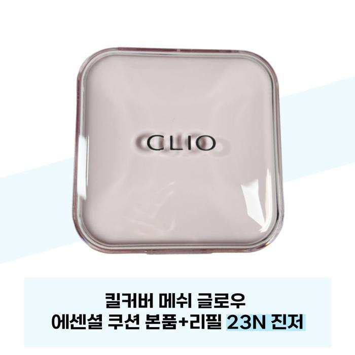 [CLIO] Тональный кушон Kill Cover Mesh Glow Essential (Основной продукт) + Сменный картридж 23N Имбирь (37541377)