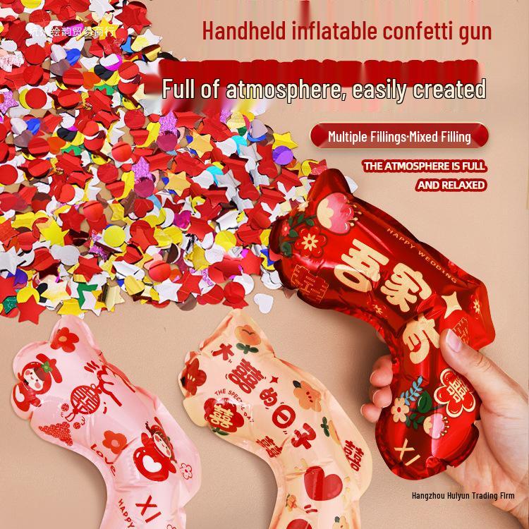 Handheld Wedding Fireworks Confetti Cannons for Engagement & Bridal Photos