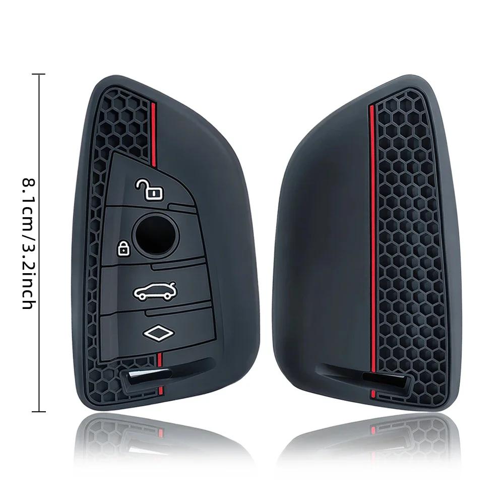 Silicone Remote Car Key Cover Case For Bmw X1 X3 X4 X5 X6 Series 1 2 3 5 7 G20 G02 G05 G31 G23 F34 F15 F40 Ix3 Shell Accessories