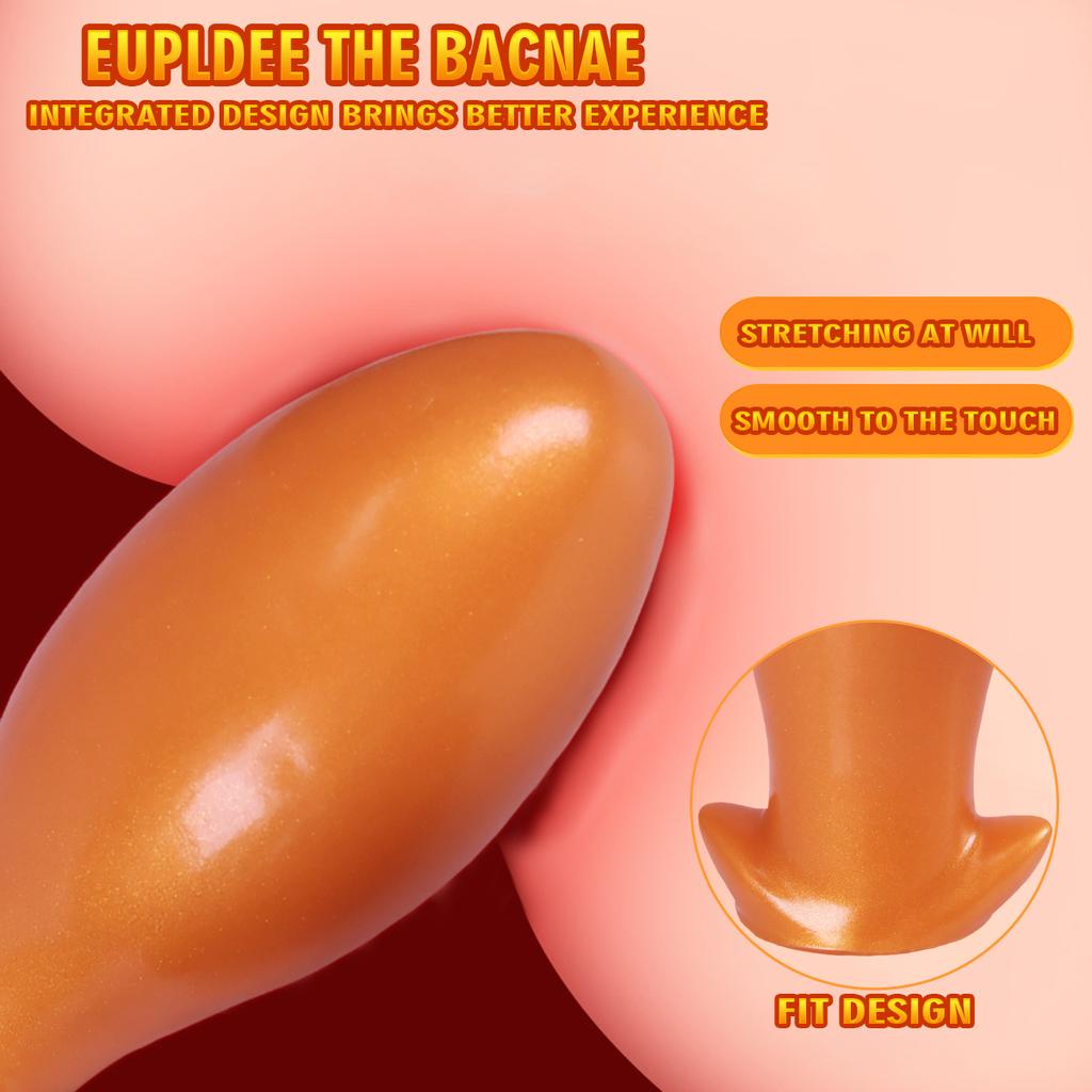 Soft Liquid Silicone Huge Anal Plug Egg Big Anal Dilator Adult Sex Toy for Women Men Big Butt Plug Egg Anal Training Expansion SM Sex Anal Masturbator
