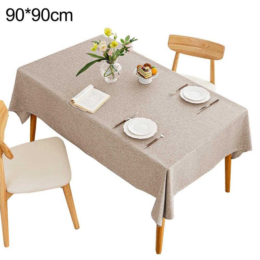 Elegant and Waterproof Tablecloth for Rectangular Tables Cotton Linen Design