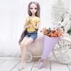 30CM Mini Bewegliche 20 Gelenk Puppe Mädchen Spielzeug 3D Große Augen BJD Prinzessin Volle Outfits Kleider Sammlung Kinder puppe Geschenk
