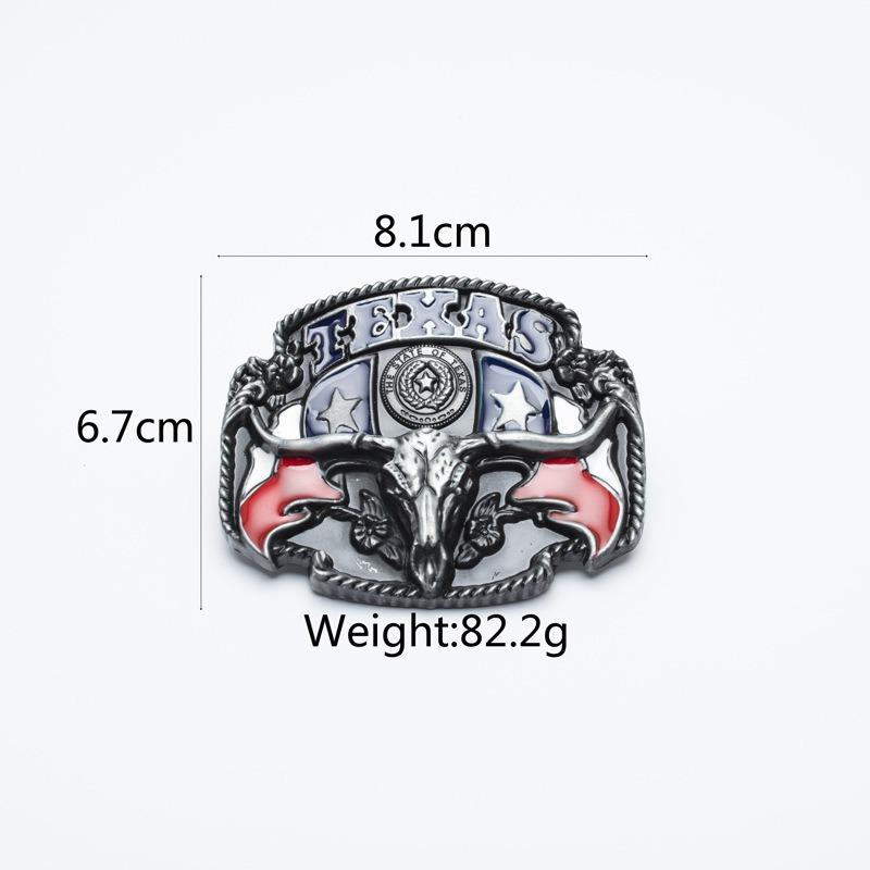 Pure Cowhide Domineering Cow Head Men's Belt Whole Ancient Tin Jeans Belt Belt