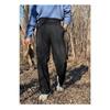 Men High Waist Double Pleated Loose Straight Non Iron Casual Suit Trousers