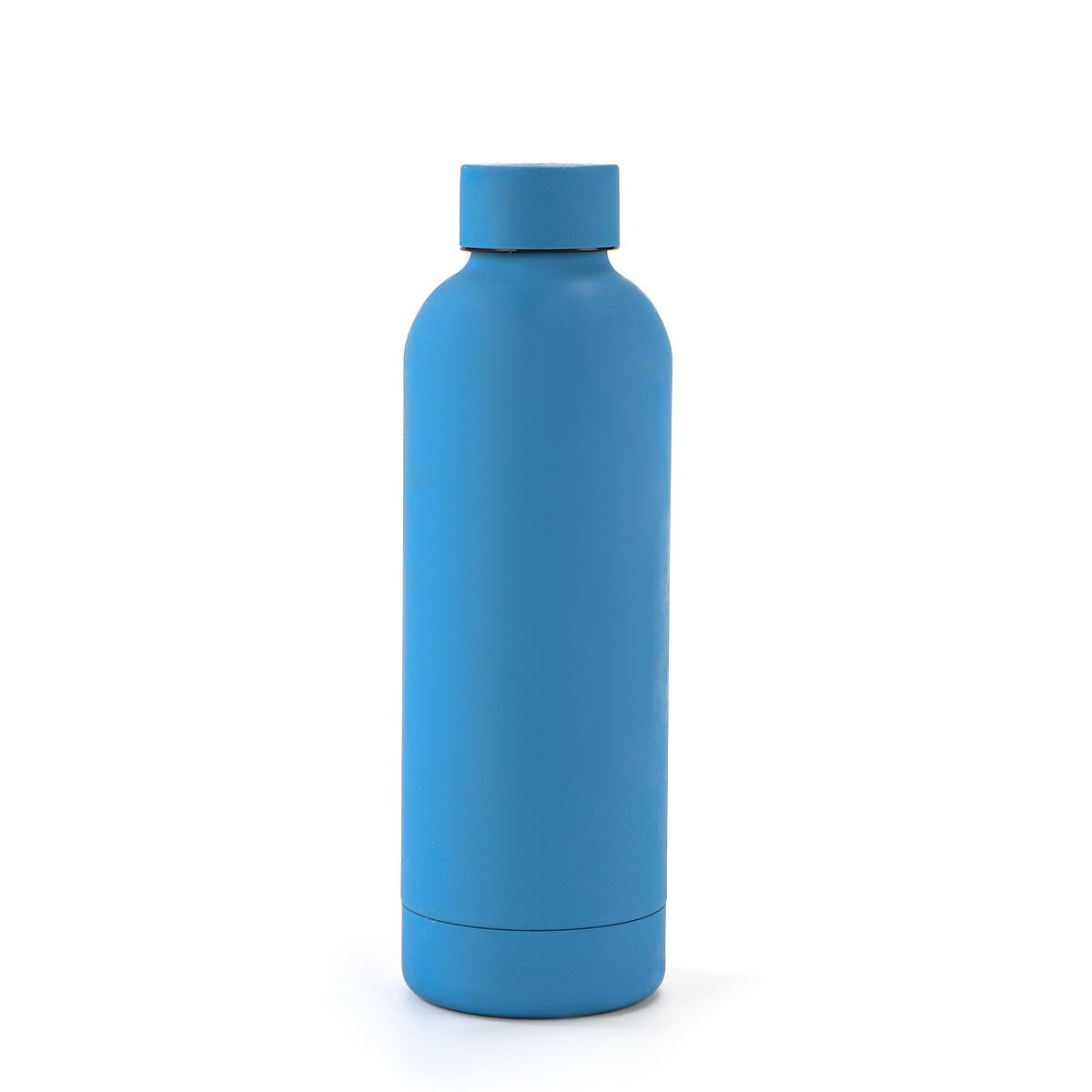 

American High-Value Frosted Sports Bottle - 304 Stainless Steel Dual-Layer Insulated Design 350ml синий