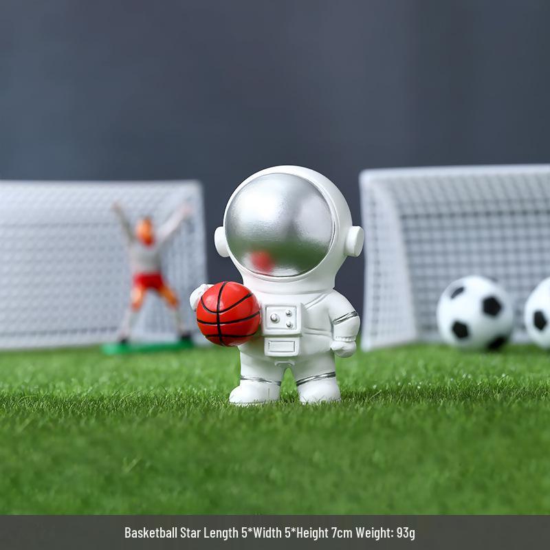 Astronaut Desktop Resin Ornament - Sports Spaceman Birthday Gift Figurine