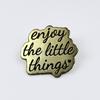 Geometric English Letter Brooch: Creative Lapel Pin & Versatile Backpack Accessory.
