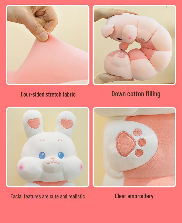 Cute Caterpillar Long Pillow: Girls' Bedroom Side Sleeper & Backrest