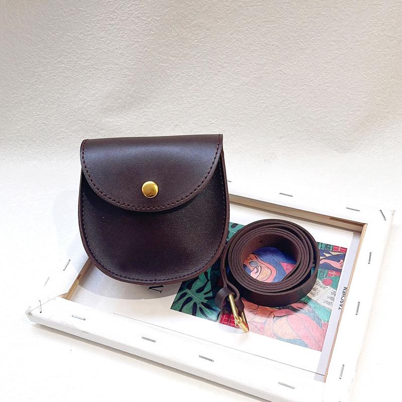 

Children s Bag - Retro Little Girl Crossbody Bag - Baby Accessory Small Wallet - Boys and Girls Small Waist Bag кавовий