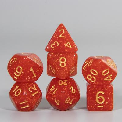 DND Dice Set 7pcs Polyhedral Digital Dice for DND TRPG Role Playing Game Board Game Multi-sided Dice