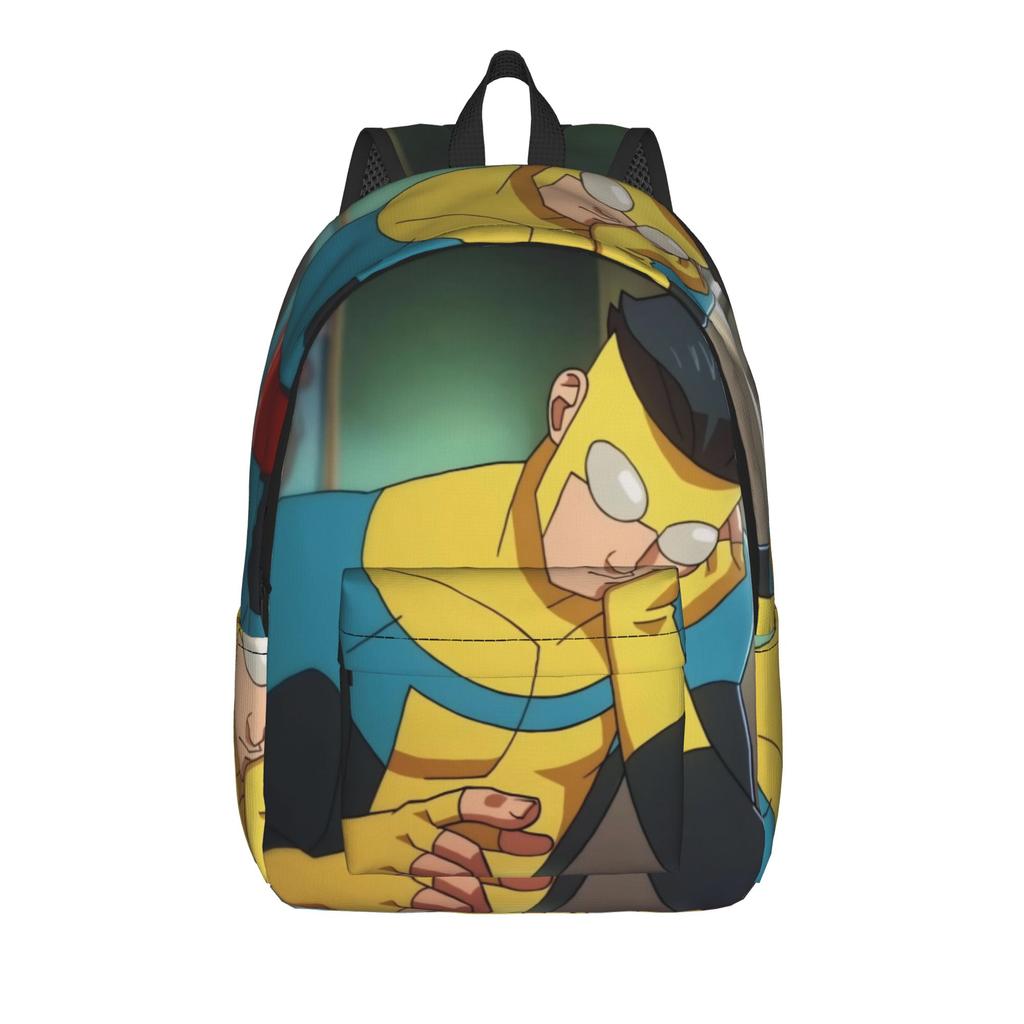 Mochila de Cómic Invencibles para Hombres Mujeres Estudiantes Adolescentes Bolso de Hombro para el Trabajo con Bolsillo para Portátil