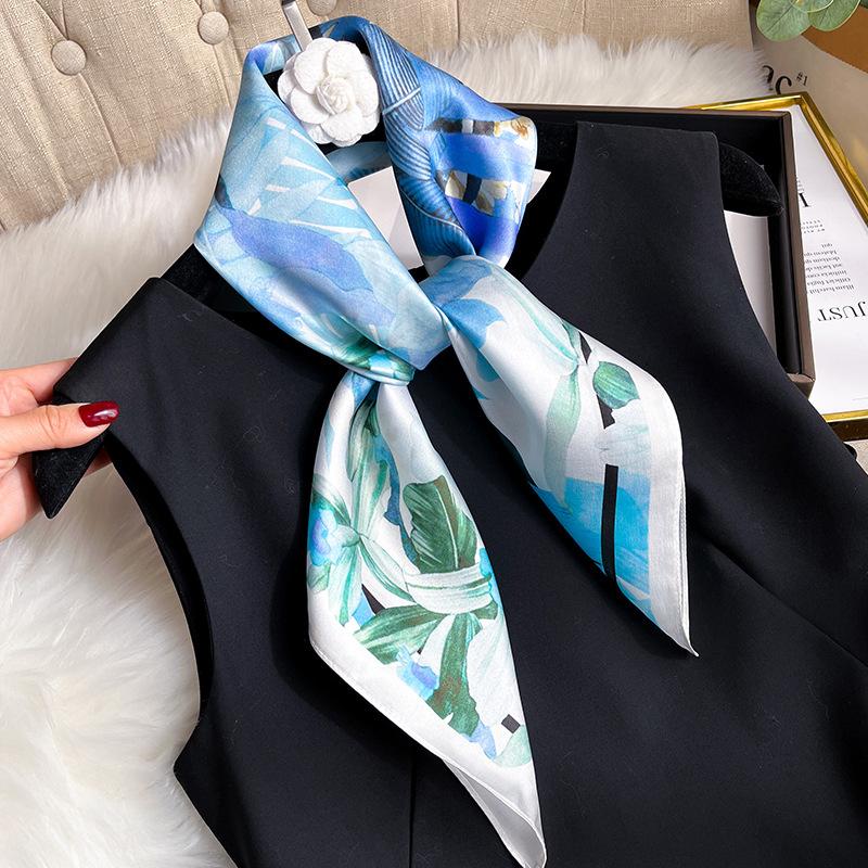 

Шарф из 100% натурального шелка, женские шейные шали, накидки для дам, шарфы-фуляры, пашмина, женский хиджаб, бандана, буфанда, пончо, платок Real Silk 68x68cm