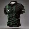 Men's Scotland Support Polo Shirt 2026 Football World Cup Design Short Sleeve Lightweight Casual Sportswear