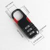 Mini Steel Wire Rope Combination Anti-theft Lock for Suitcases, Strollers, and Helmets