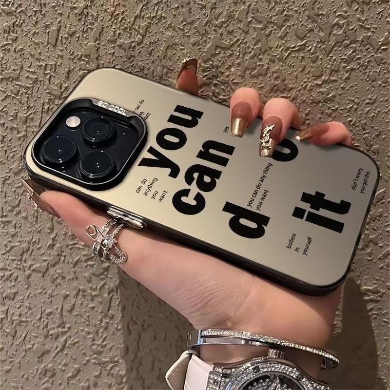 Personalized letters English applicable Apple 16Promax mobile phone case iPhone15Pro Europe and America 14Pro trend 17