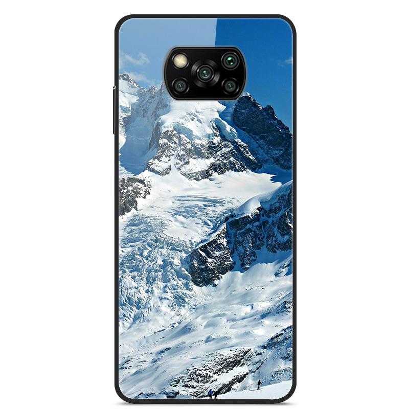 Glass Back Cover For Xiaomi Poco X3 Pro Poco X3 NFC Case Tempered Glass Case For Xiaomi Mi 10T Lite Case Funda POCO X 3 PRO Case